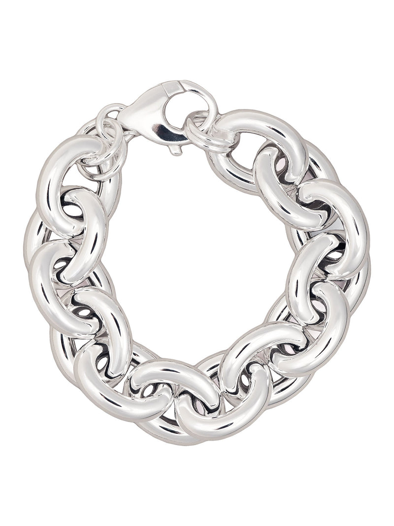 Chunky Chains | Large Sterling silver necklace and bracelet – Mila Silver