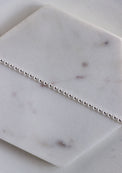 Kulkedja i silver, 3 mm, armband.