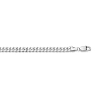 Mila Man Miami Cuban, Men's Bracelet chain silver, 7 mm