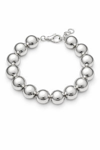 Silverarmband till dam med stora länkade kulor. Armband i äkta silver. 