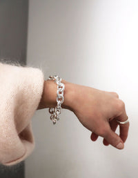 Chunky Chain ​​Bracelet, 12 mm | 925 silver