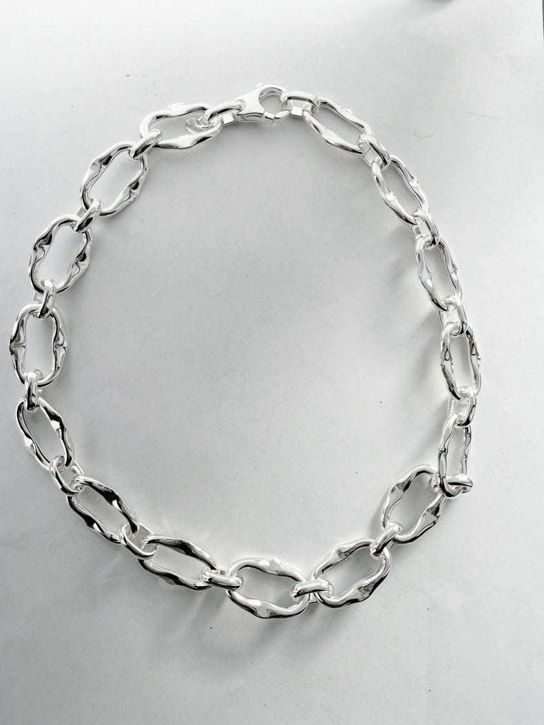Sample Sale Chunky Chain organic halsband | 925 silver