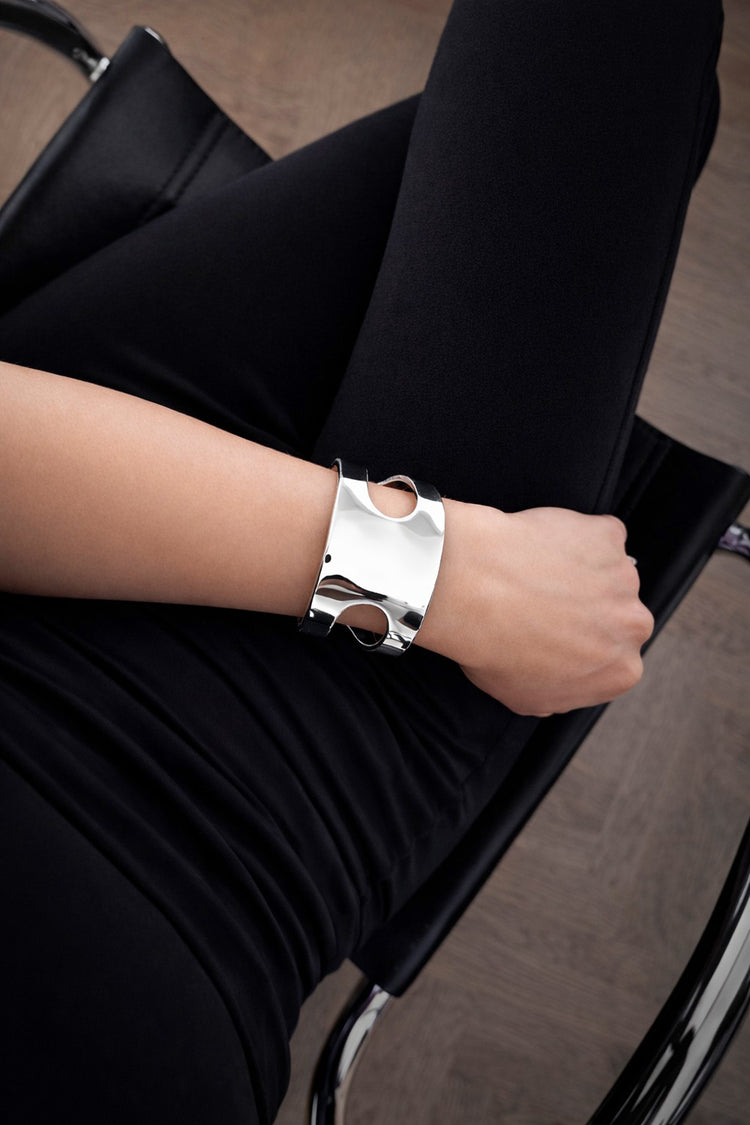 Curved Cuff armband | 925 silver