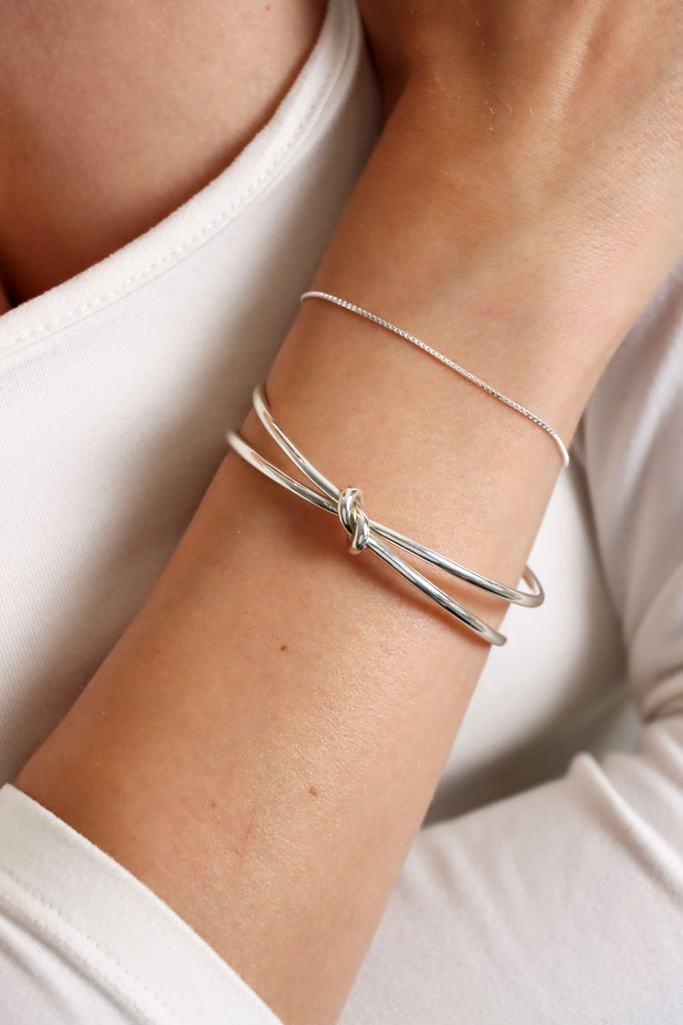 Ultra Thin Box kedja armband | 925 silver