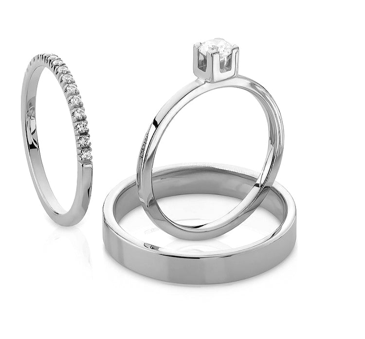 Monet Wedding / Engagement ring, diamond 0.25 ct.