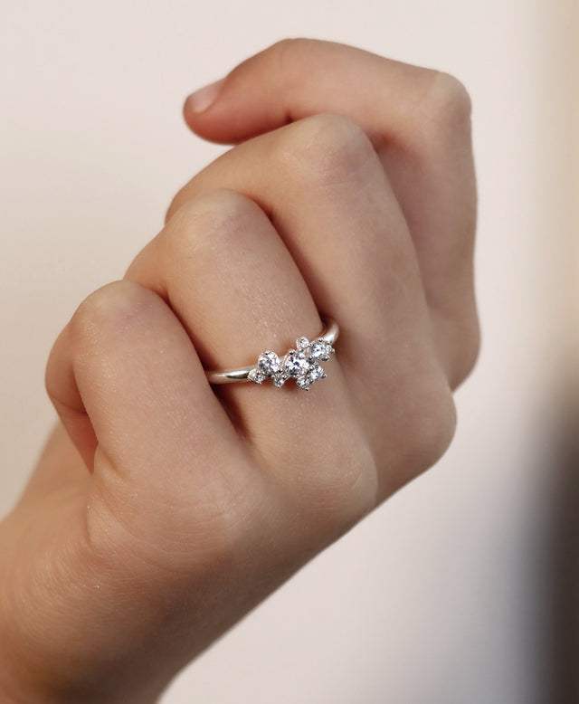 Celine Wedding / Engagement Ring, Diamonds Nest 0.36 ct