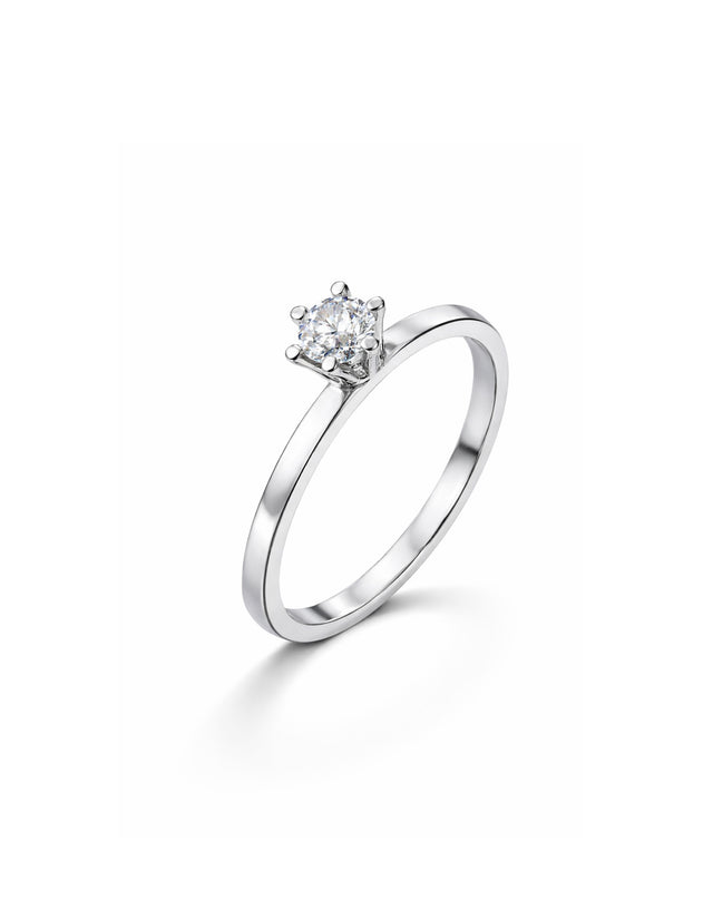Julie Diamantring Rak skena | Vigsel / Förlovningsring