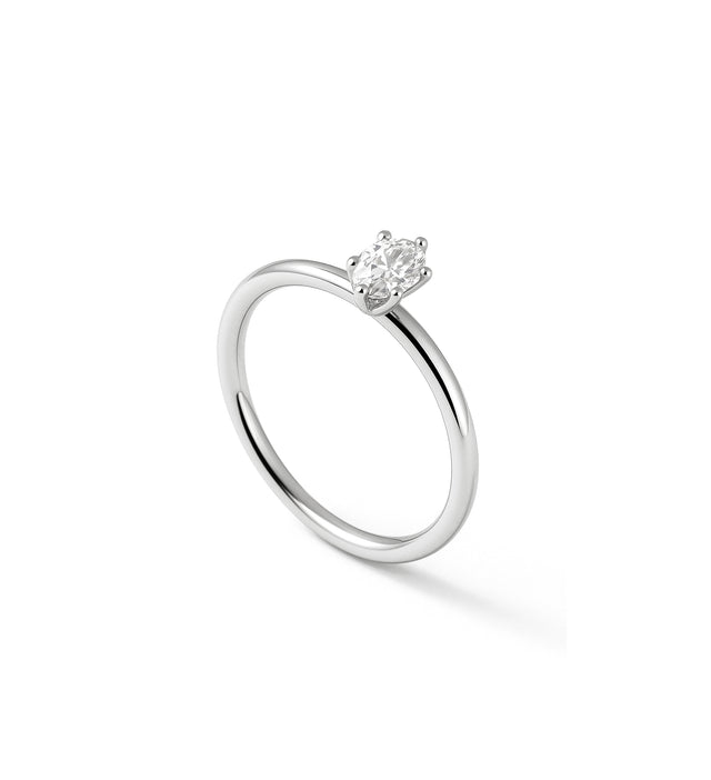 June 0.5 ct Oval Diamond, Solitaire Ring, Wedding/Engagement Ring
