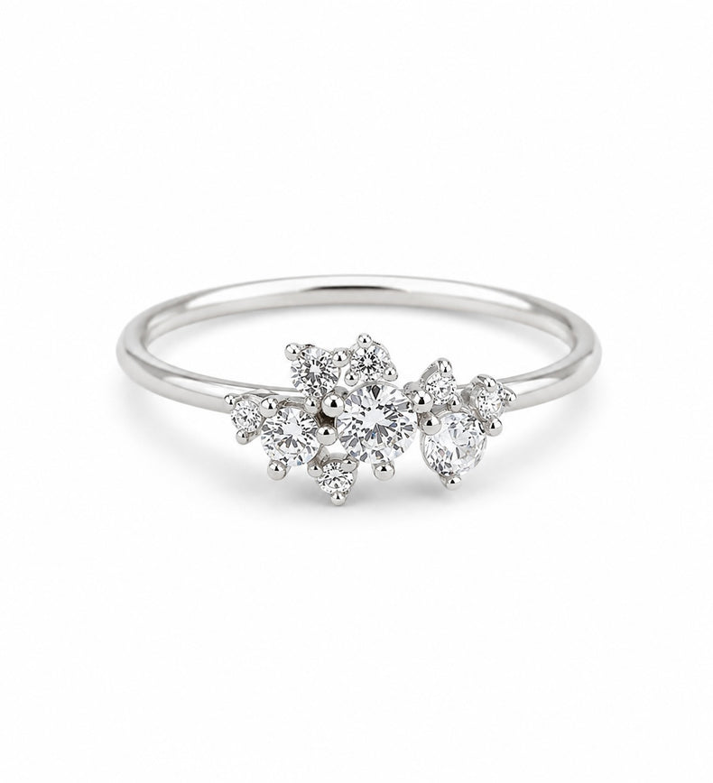 Celine Diamantring 0,36 ct,  Vigselring / Förlovningsring | 18k. vitguld