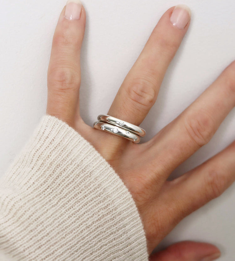 Wedding / Engagement Ring Couple, Noelle Diamond Rings