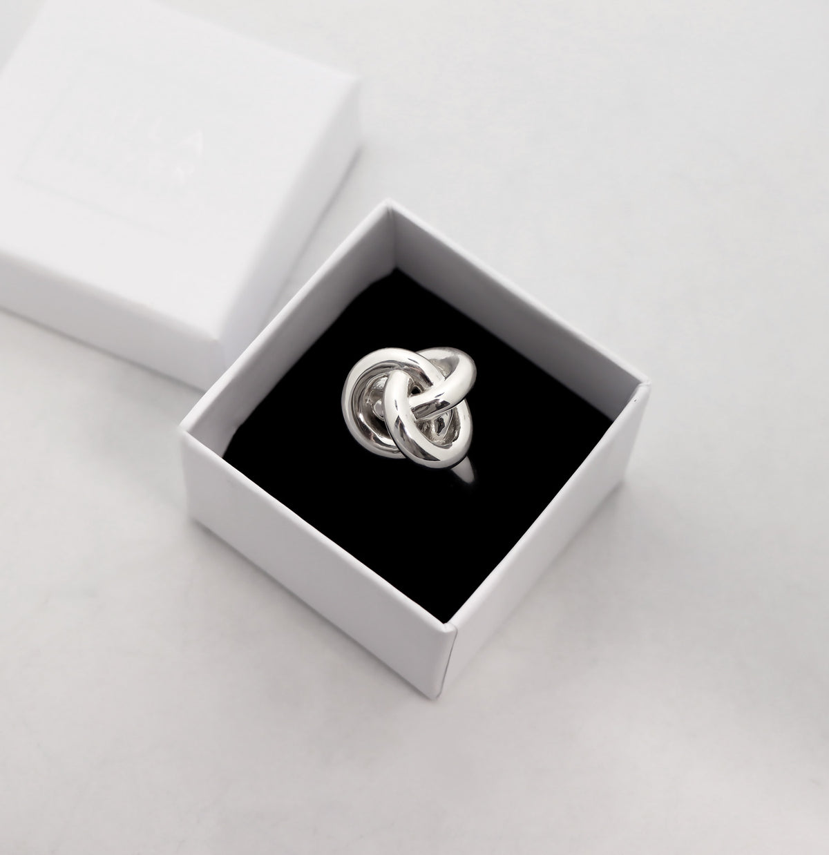 Fat Knot ring | Silver ring with large knot | Design Mila Silver
