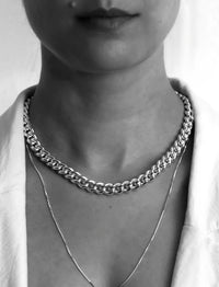 Chunky Curb Chain Necklace | 925 silver