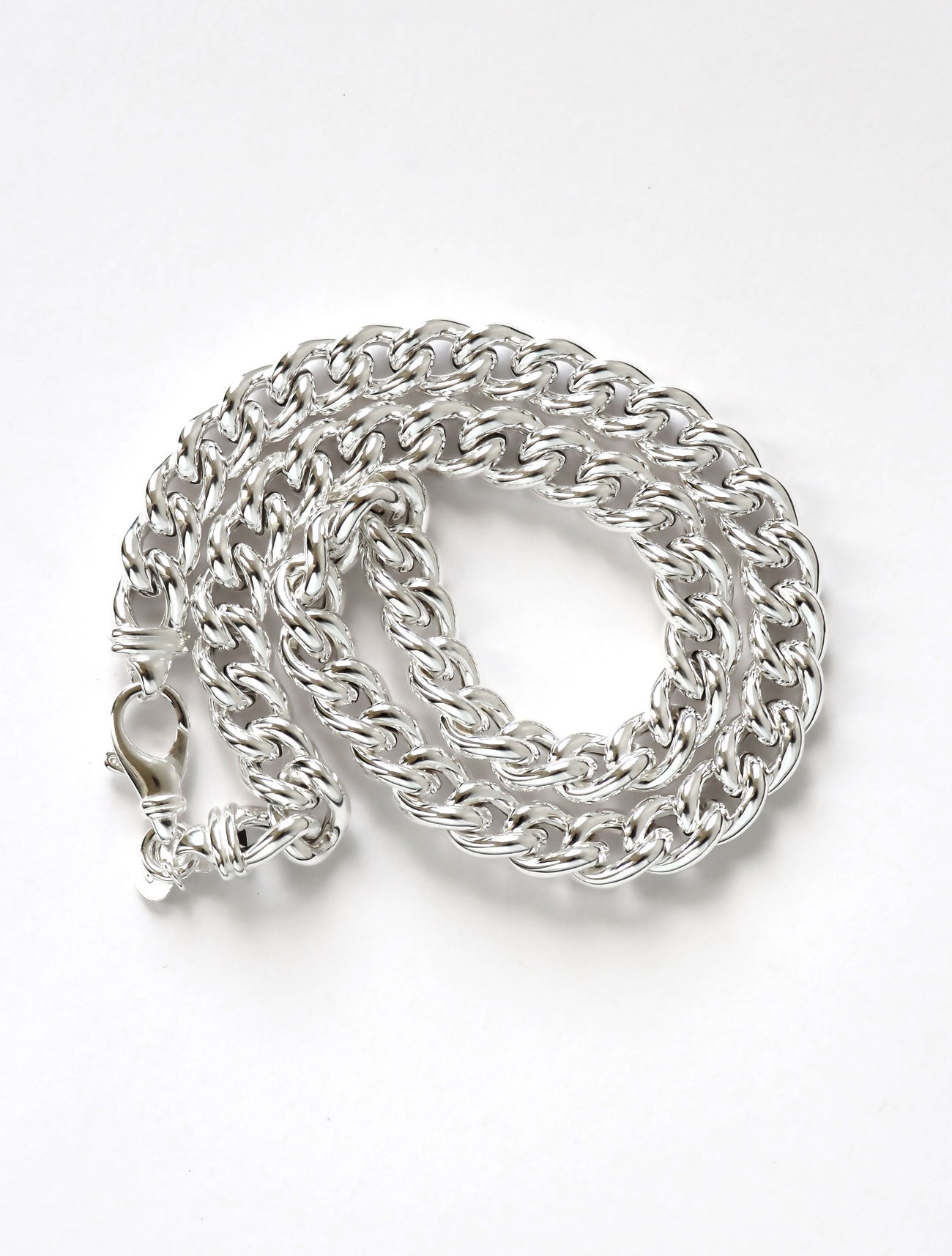 Chunky Curb Chain Neklace | 925 silver | Mila Silver