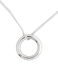 Your Word Necklace, Engraved text of your choice, Chain