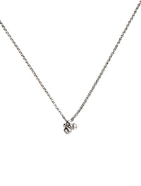 Silverhalsband med kedja och berlock. 