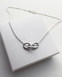 Chunky 12 mm Link Necklace | 925 silver