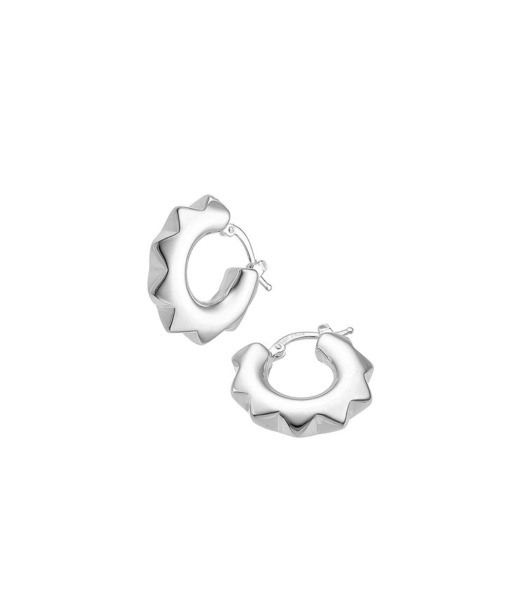 Peak Chunky Hoops | 925 silver