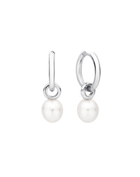 Pearl Earrings Hoops