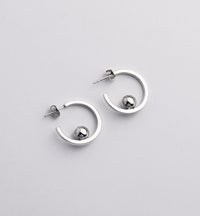 Kampanj! Happy Inside Hoops, silver