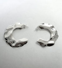 Sample Sale Wavy örhängen | 925 silver