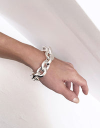 Mega Chunky Chain Bracelet, 18 mm | 925 sterling silver