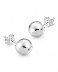 Happy Bead Örhängen 10 mm |  Örhängen med kulor | 925 silver