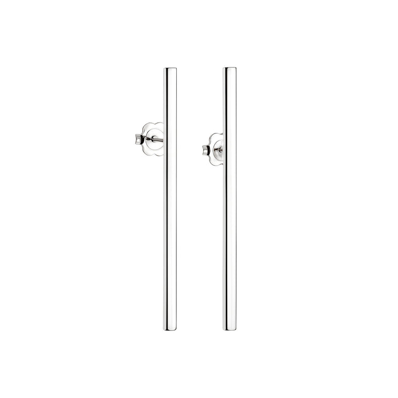 Silverörhängen med långa stavar i äkta silver