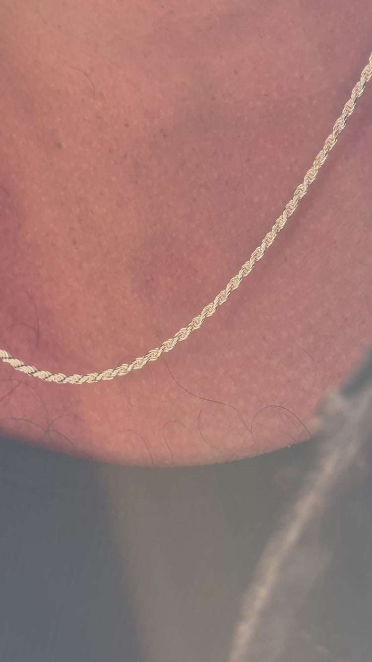 Mila Man Chain necklace silver, Rope Chain / Cordell 50 cm