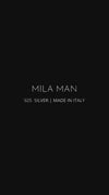 Mila Man Plain cuff bracelet, 4 mm