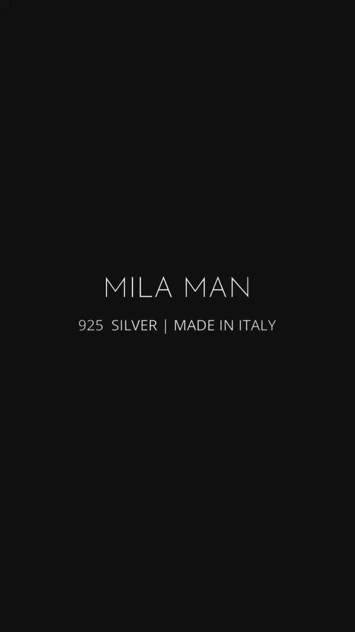 Mila Man Plain cuff bracelet, 4 mm
