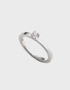Monet Wedding / Engagement Ring, Solitaire Ring 0.10 ct. diamond