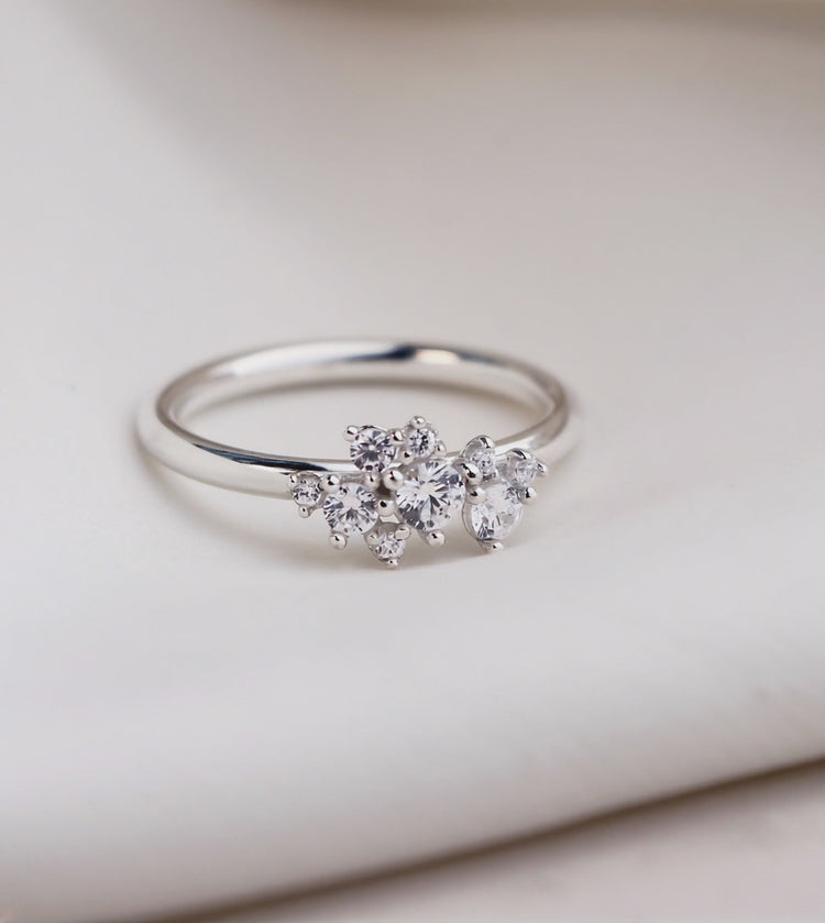Celine Wedding / Engagement Ring, Diamonds Nest 0.36 ct