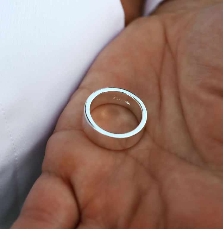 Mila Man Silverring Herr, 7 mm | 925 silver