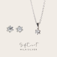 Gift Set | Julie Diamond Necklace and Diamond Earrings
