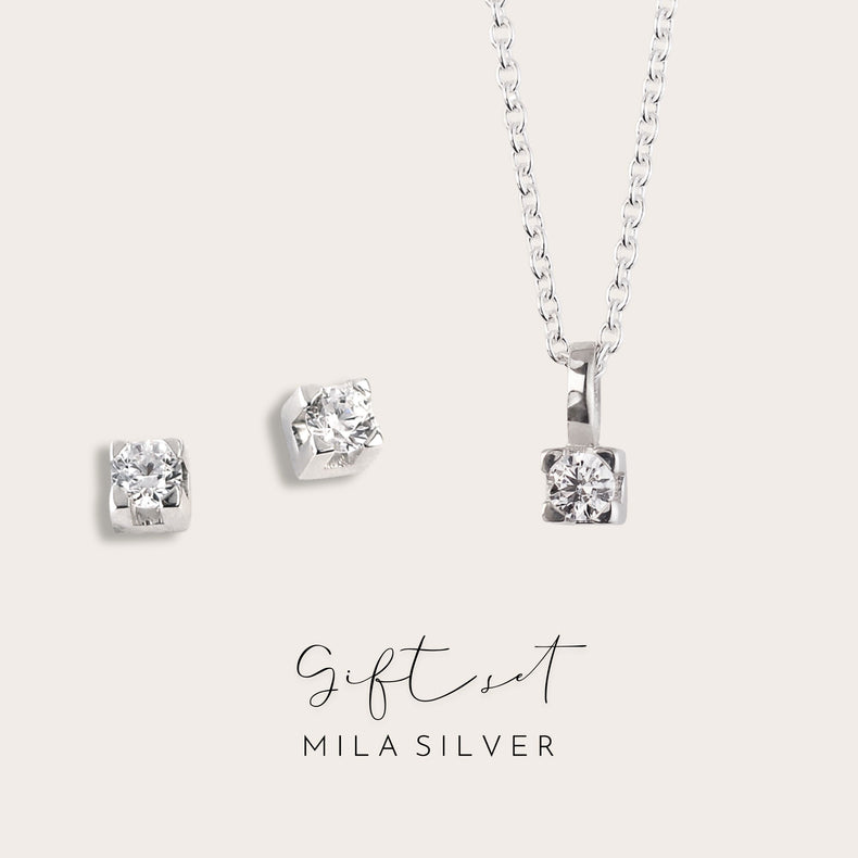Gift Set | Monet Diamond Necklace and Diamond Earrings