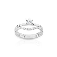 Line Alliansring 0,3 ct. diamanter, Vigselring / Förlovningsring