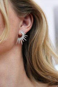 Spectra Statement Earrings, silver | Campaign!