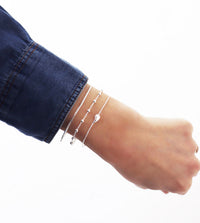 Box Chain Bracelet, silver