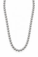 Silverhalsband till dam med länkade kulor 6 mm. 925 sterling silver