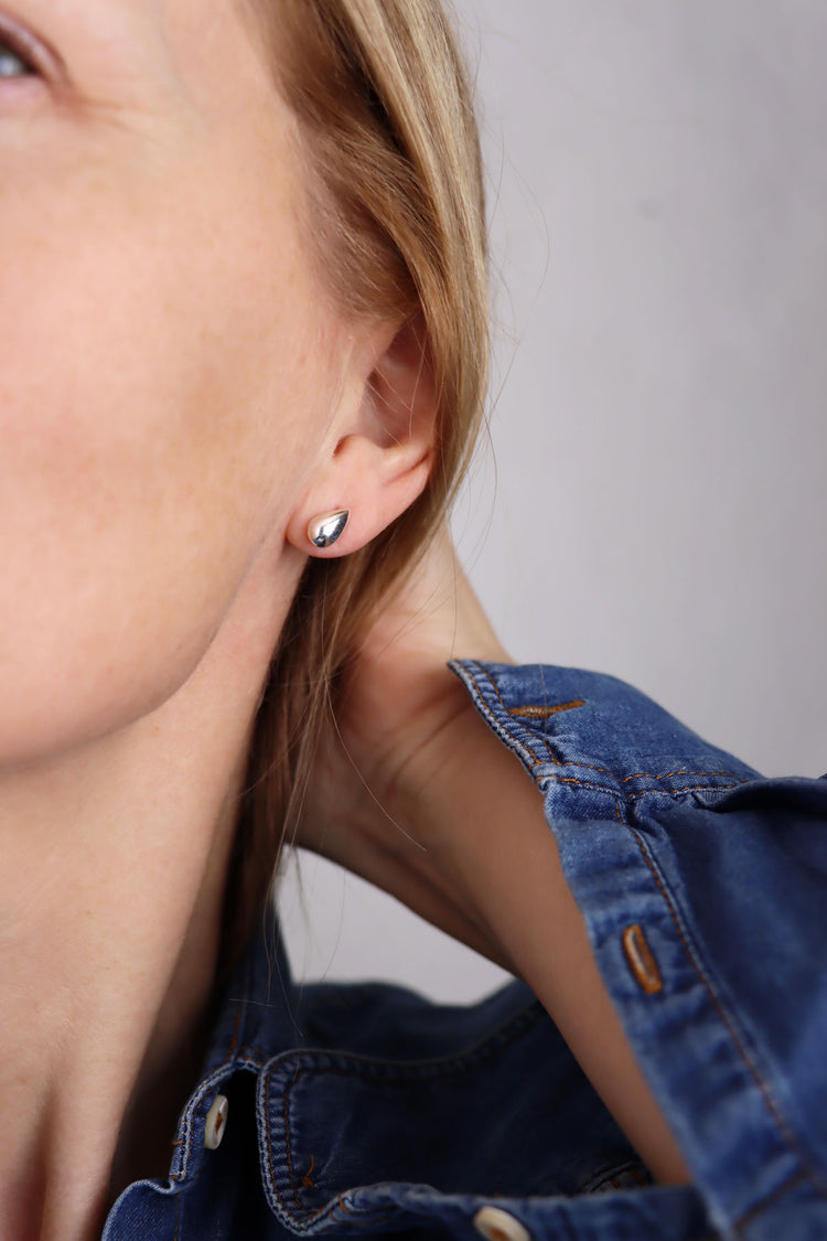 Drop Mini Silver Earrings