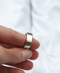Wedding/Engagement ring for men, silver ring 7 mm