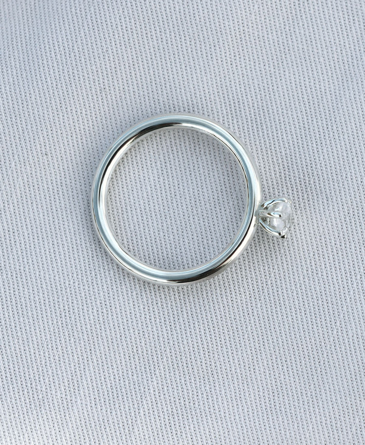 June 0.5 ct Oval Diamond, Solitaire Ring, Wedding/Engagement Ring