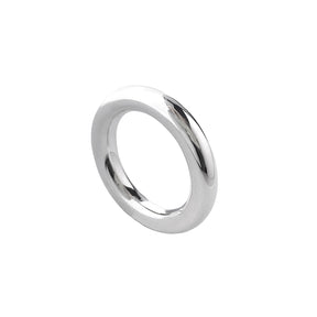 Tjock silverring - 4x4 mm. 925 silver